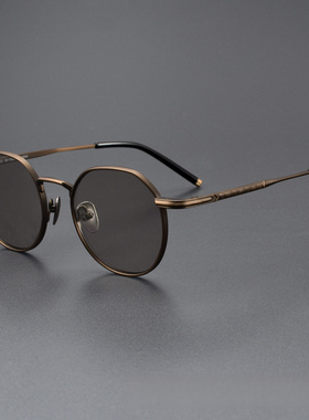 增同永款MIRA潮流太阳镜男女小圆框墨镜眼镜港风玳瑁防紫外线近视