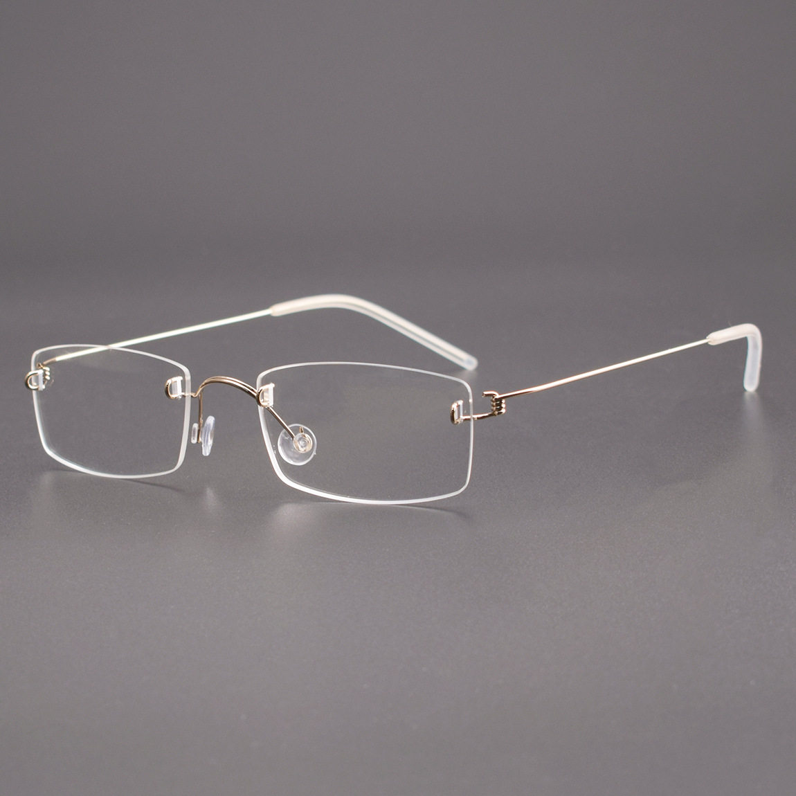 林德LIND伯格BERG同款2120无螺丝无框眼镜架钛近视女生小号眼镜框