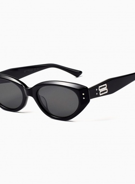 跨境热卖时尚高级感猫眼墨镜女GCENG显脸小防紫外线太阳眼镜