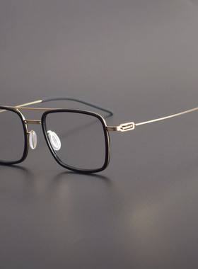 金子同款双梁男女眼镜框架可配高清防蓝光度数处方近视镜片L1050