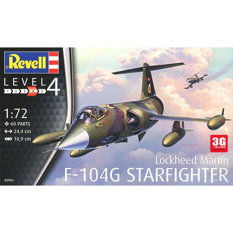 3g模型 revell/利华拼装飞机 03904 f-104g 战斗机 1/72