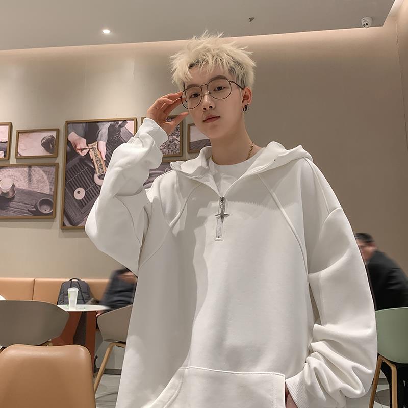Polo连帽卫衣男春季新款胖子宽松大码外套XZ229-1WY001P55控70,男装卫衣,星座301A-2
