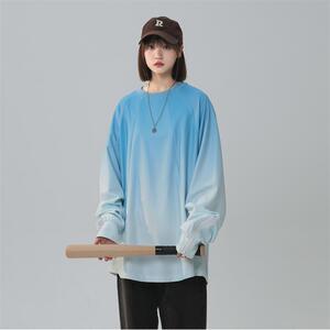 华夫格拼接卫衣宽松大码渐变中性风外套 XZ229-1 WY006 P60 控85图片