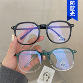 复古眼镜框女防蓝光抗辐射近视平光可配有度数护眼睛素颜韩版 潮男