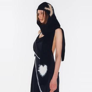 【品牌特卖 正品现货】OPENYY韩素希同款秋冬围巾帽子刺绣围脖