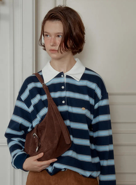 ANOETIC 25秋新款复古麂皮绒面单肩包时尚腋下包 5号店韩国代购