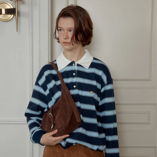 ANOETIC 25秋新款复古麂皮绒面单肩包时尚腋下包 5号店韩国代购