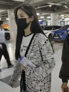 现货杨超越洪知秀同款TheopenProduct小香风针织开衫外套OPEN YY