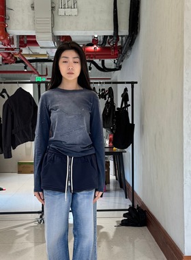 LCDC 25秋新款拉链超短裙纯色百搭A字裙屁帘腰封 5号店韩国代购