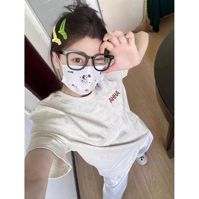 纯棉正肩短袖t恤女2024新