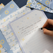 清新文艺信封信纸套装 告白情书送祝福礼物写信节日庆祝礼物信笺