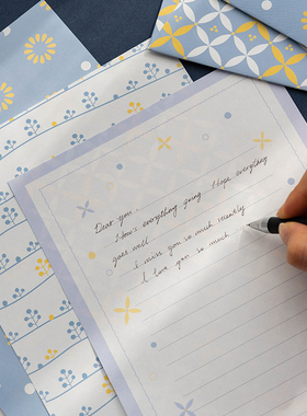 清新文艺信封信纸套装告白情书送祝福礼物写信节日庆祝礼物信笺
