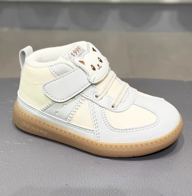 江博士专柜正品2024冬女童高帮薄绒二阶段学步鞋机能鞋B1404941A
