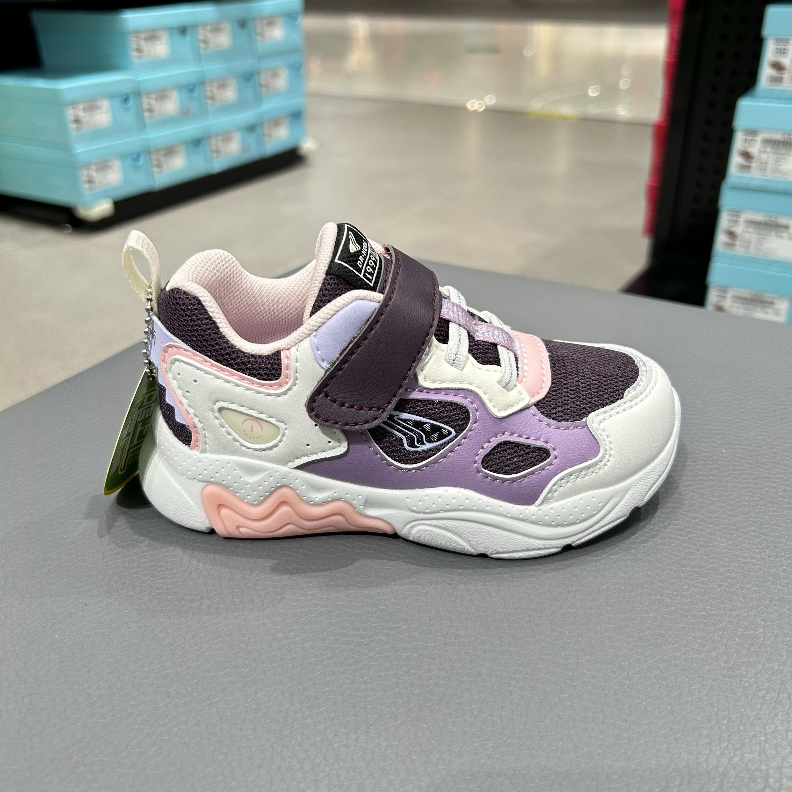 江博士专柜正品2024秋季二阶段机能鞋女童防滑闪灯学步鞋B1404587