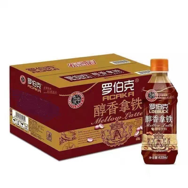 罗伯克醇香拿铁咖啡饮料410ml*15瓶咖啡饮品