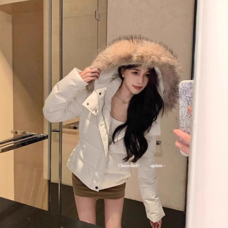 大毛领羽绒服女冬季2025新款羽绒服