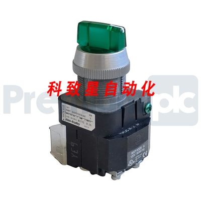 工业配件800T-16HGH2KB6AX/V 选择开关30MM 2-POS 绿色 LED 120V