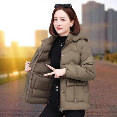 官方正品短款羽绒棉衣棉服女士2025冬季新款爆款时尚小个子妈妈棉
