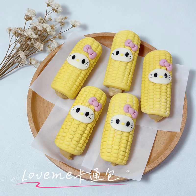 Loveme老师玉米火腿包模具酒店厨房点心立体卡通包子馒头面食工具