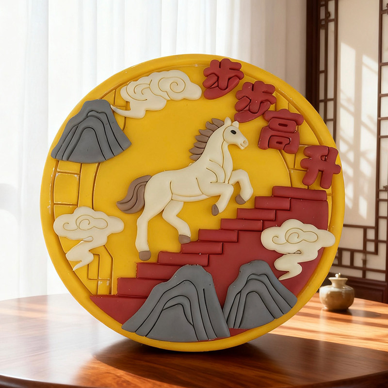 陆子明老师 马年步步高升馒头模具新中式蛋糕花饽饽造型DIY模具,厨房/烹饪用具,烘焙模具,淘宝优惠券,粉丝福利购,淘宝优惠卷