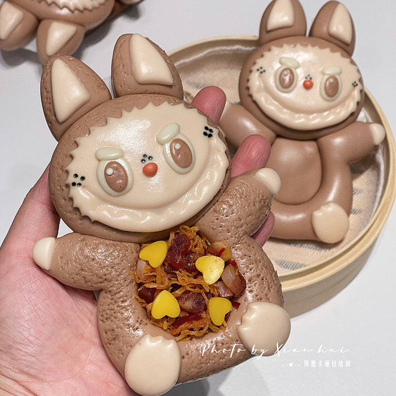 可爱网红拉布布披萨馒头模具