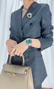 原创设计款 高级灰双排扣双开叉高品质 修身版英伦风女生西装套装