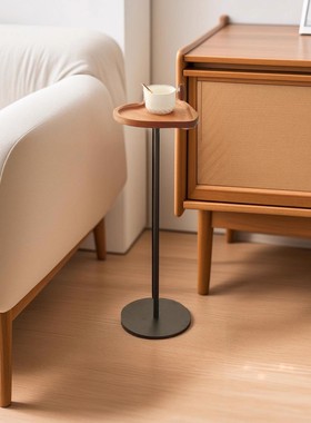 实木边几高窄角几简约沙发边桌客厅阳台移动酒店民宿小茶桌床头桌