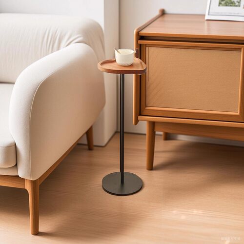 酒店客厅实木民宿阳台床头桌简约