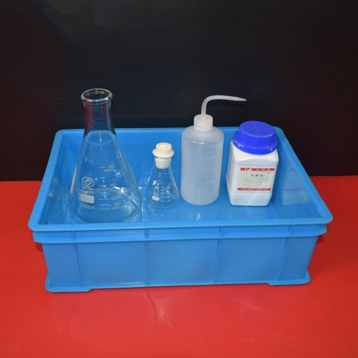 塑料方形水槽托盘化学 试剂瓶托盘 化学药品盘 试剂收纳箱
