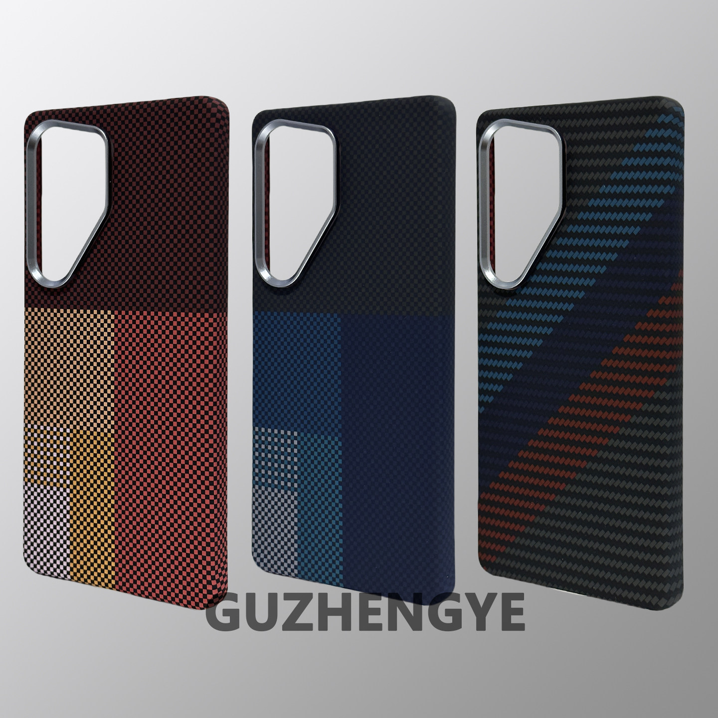 适用三星s24ultra碳纤维纹手感纹手机壳 暖色调凯夫拉纹s24u轻薄全包S23U磁吸magsafe防摔Samsung磁吸壳
