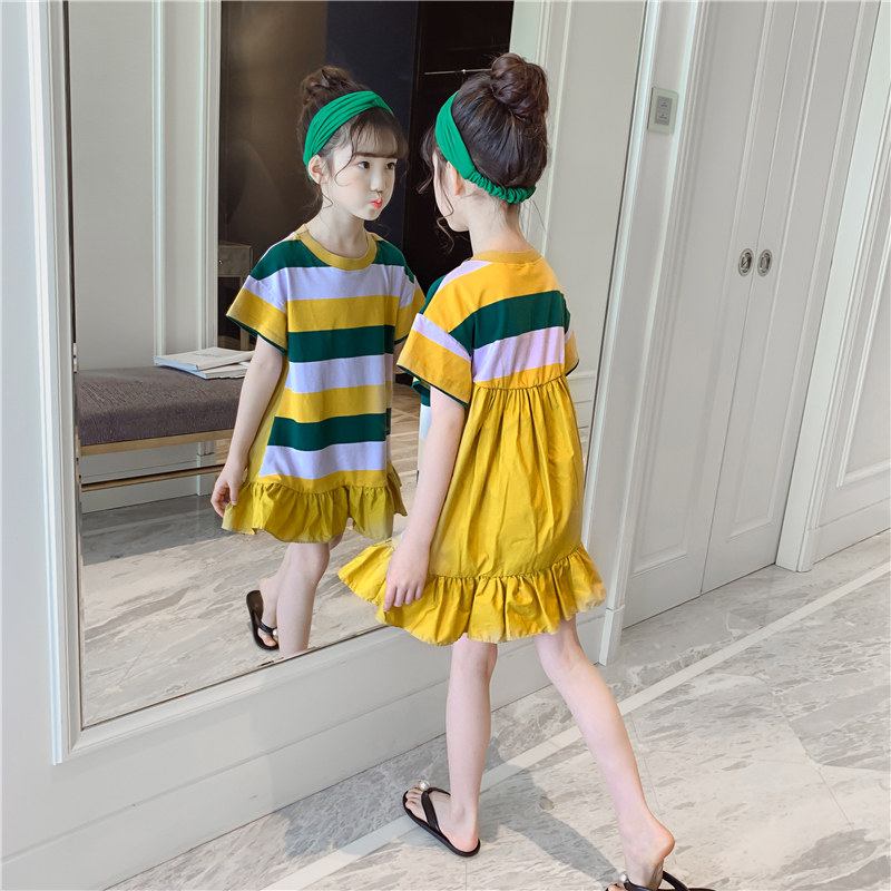 KIDS~【宽条T裙】女童裙子中大童衣服学院风童装连衣裙在类目 童装/婴儿装/亲子装, 裙子(新), 连衣裙中 - 来自Buy2taobao.com提供专业的淘宝代购服务