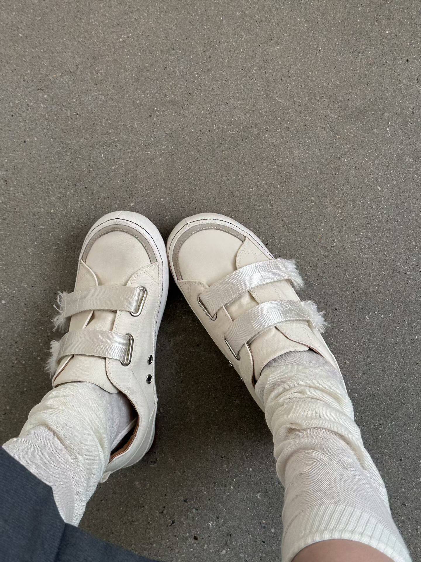SGIRL TWTW厚底帆布鞋女2026春新款魔术贴百搭休闲板鞋增高运动鞋
