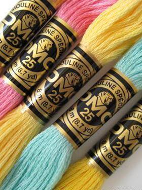 正宗法国DMC线dmc十字绣绣线多美绣Art117 447色欧式刺绣棉线25号