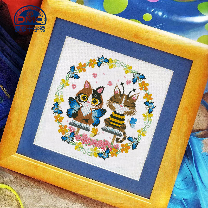 套件客厅卧室精准风印花十字绣