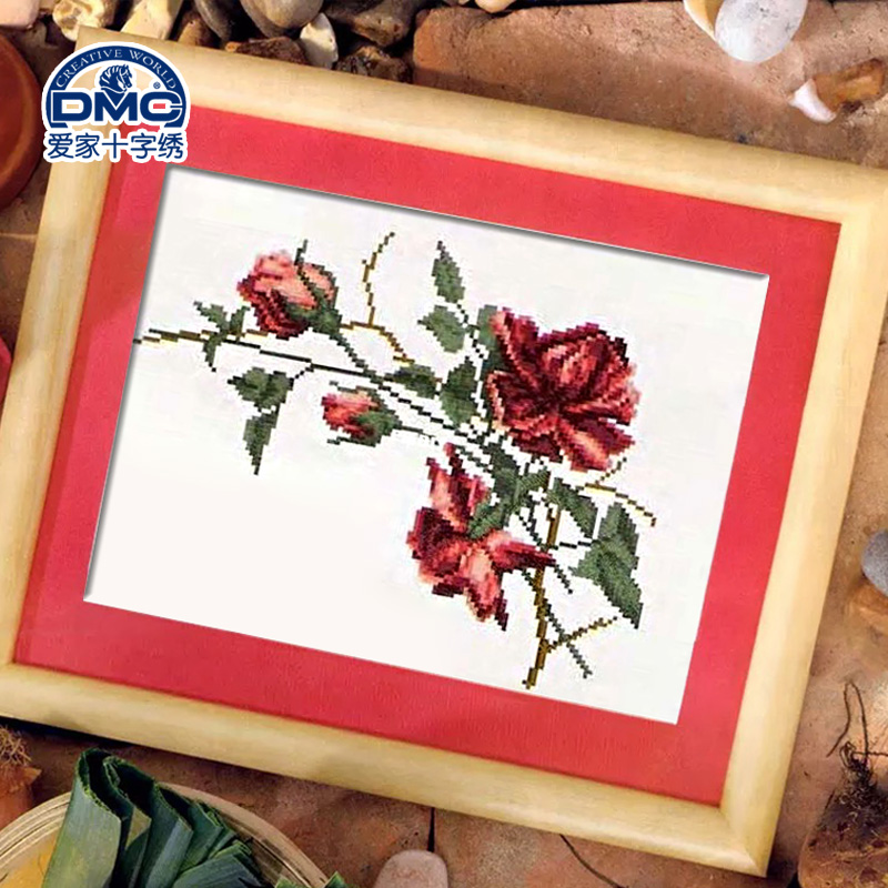 法国套件卧室精准风印花十字绣