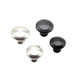 拉丝不锈钢欧式金属圆形单孔小拉手现代简约抽屉柜门黑色房门把手