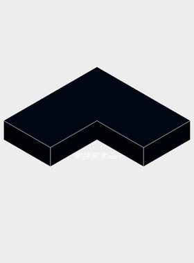 兼容乐高14719国产小颗粒积木散件光面直角光面件DTY配件MOC玩具