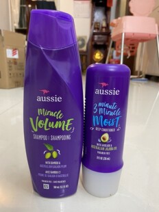 美国aussie紫袋鼠奇迹保湿深层发膜柔顺护发素改善毛躁无硅洗发水