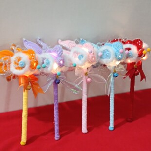 古风新年手举金鱼灯锦鲤花灯汉服配饰儿童发光灯笼春节元宵节礼物