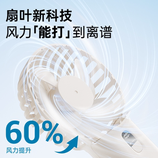 素乐手持便携迷你静音小型超长续航宿舍办公室大风力充电小风扇