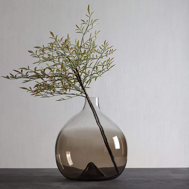 轻奢风马醉木木玻璃花瓶