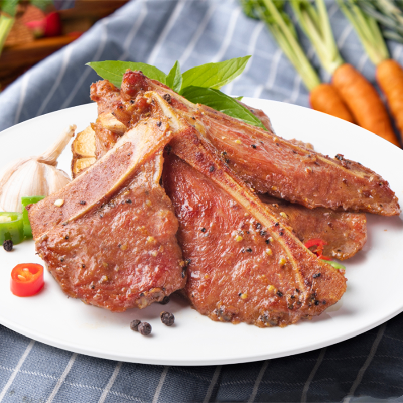 德合利黑椒猪排25包*400g猪仔骨腌制猪肉冷冻半成品酒店方便食材