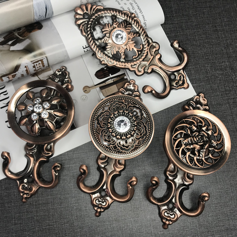 窗帘墙钩 挂钩 绑绳钩欧式壁钩铝合金布绳钩吊钩固定窗帘钩子辅料