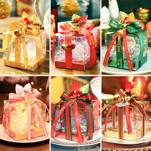 圣诞节透明巧克力苹果包装盒圣诞节苹果包装盒平安夜平安果包装盒