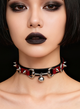 皮质女颈带choker定制项链颈圈