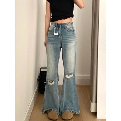 微喇裤长裤常规·牛仔布夏季包邮