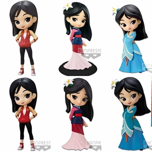 正版万代眼镜厂迪士尼 花木兰 景品手办模型公仔 摆件