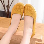 浅口低帮厨房工作鞋 中老年雨鞋 平底软底防滑防水鞋 春秋鞋 塑料胶鞋