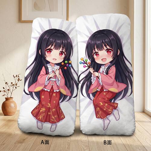 东方project蓬莱山辉夜Q版圆角小抱枕二次元周边定制