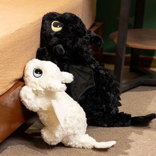 趴姿无牙仔玩偶大号抱枕夜煞毛绒玩具驯龙高手公仔儿童生日礼物女